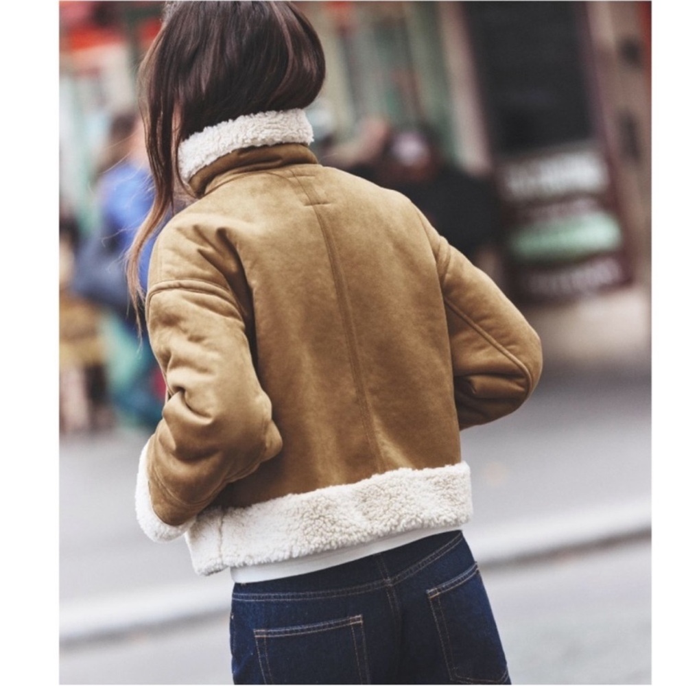 ZARA DOUBLE-FACED BIKER JACKET - Picture 12 of 16